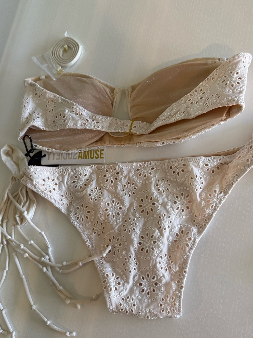Amuse Society Eyelet Bikini Set - Picture 2 of 6